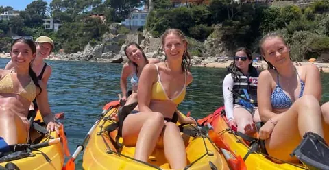From Barcelona: Costa Brava Kayak & Snorkel Tour with Picnic