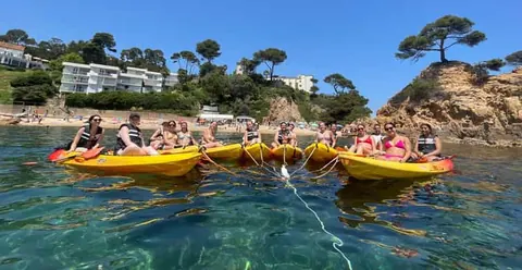 From Barcelona: Costa Brava Kayak & Snorkel Tour with Picnic