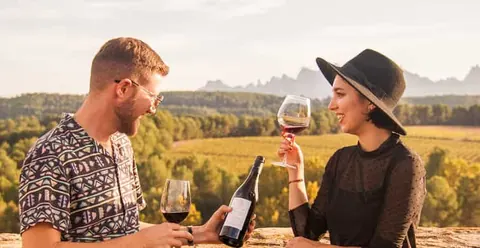 From Barcelona: Montserrat Half-Day Wine and Tapas Trip