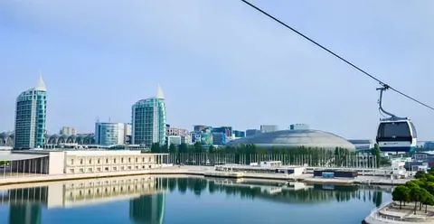 Lisbon: Nations Park Gondola Lift Cable Car Round Trip