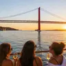 Lisbon: Tagus River Sunset Tour with Snacks and Drink