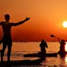 Barcelona: Paddleboarding at Sunrise Incl.: instructor, equipment, photos, and coffee