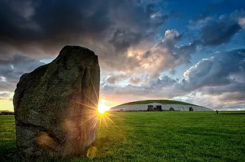 Newgrange Monument at Sunset