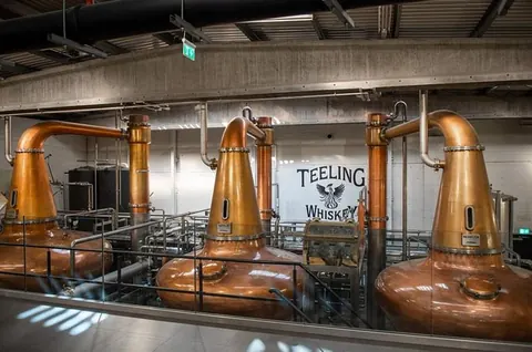 The Teeling Whiskey Distillery pot stills